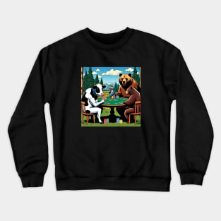 Animal poker Crewneck Sweatshirt